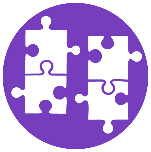 puzzle piece icon separated